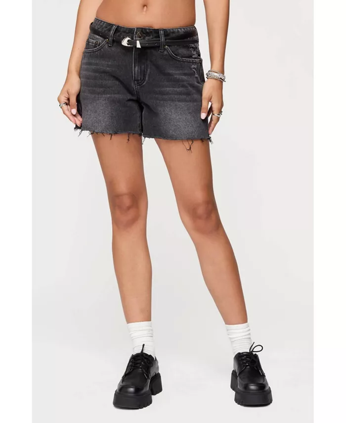 Женские джинсовые шорты Scottie с низкой талией Edikted, черный
Женские джинсовые шорты Scottie с низкой талией Edikted, черный