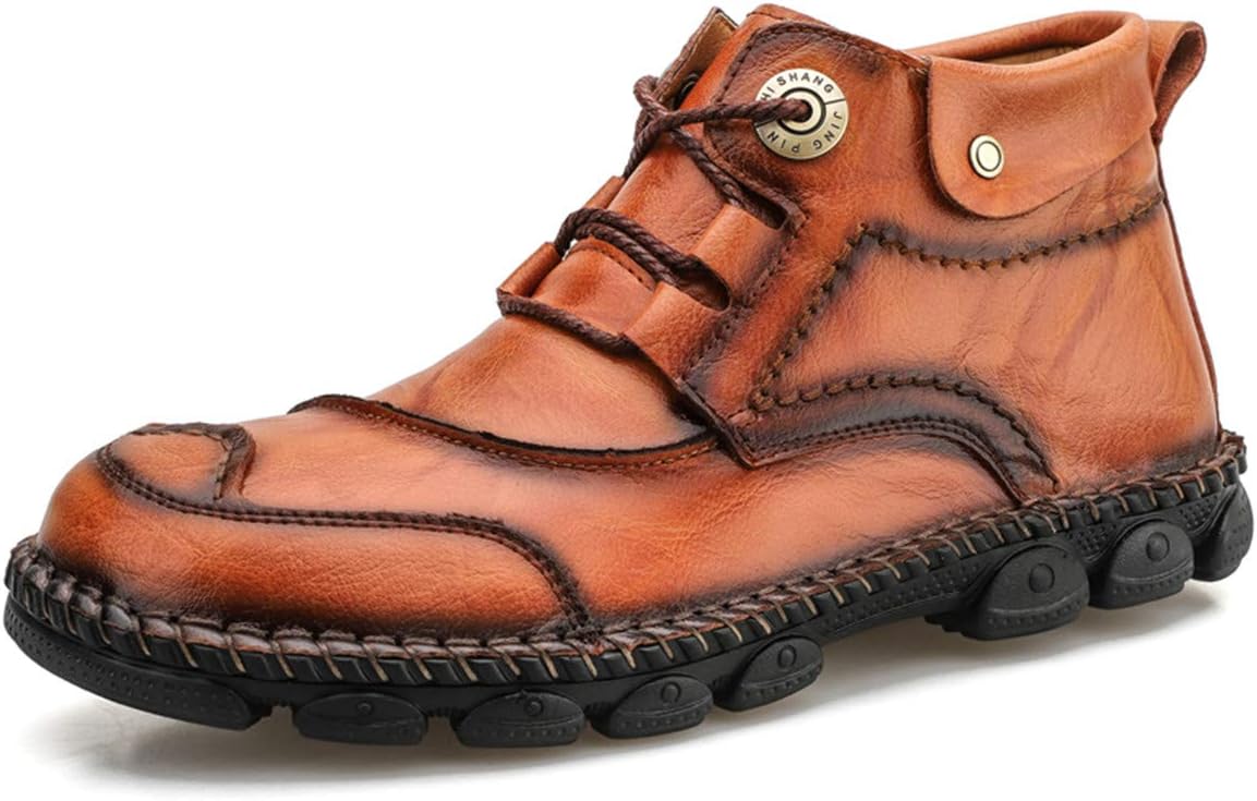 Мужские кожаные мотоциклетные ботинки CHICLOVEY ручной работы, шнуровка, плоские кроссовки, темно-коричневый
Мужские кожаные мотоциклетные ботинки CHICLOVEY ручной работы, шнуровка, плоские кроссовки, темно-коричневый