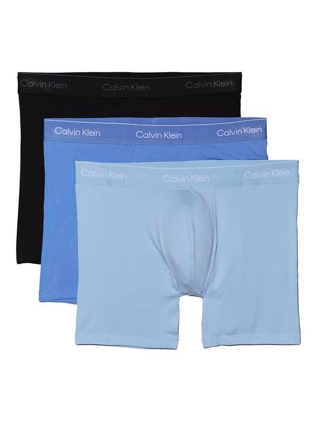 Хлопковые боксеры Icon Cotton Stretch Calvin Klein, Pack of 3, Black/Glacier/Blue
Хлопковые боксеры Icon Cotton Stretch Calvin Klein, Pack of 3, Black/Glacier/Blue