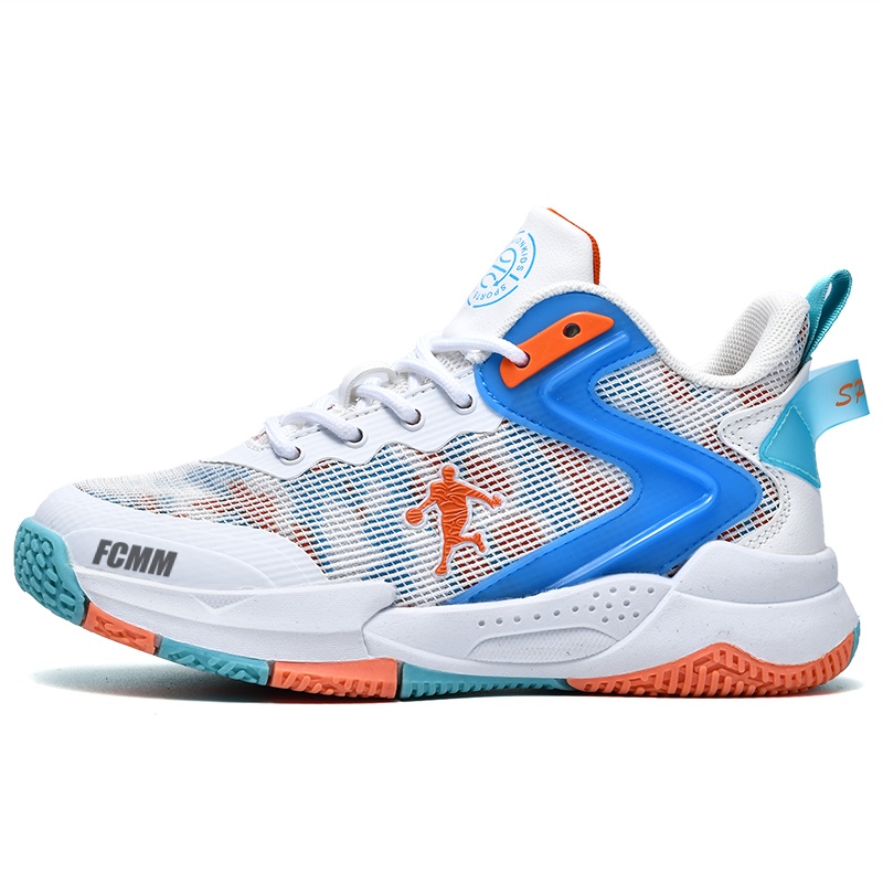 Баскетбольные кроссовки с высоким берцем, противоскользящей амортизацией, отскоком и воздухопроницаемостью для детей FCMM, белый/оранжевый
Баскетбольные кроссовки с высоким берцем, противоскользящей амортизацией, отскоком и воздухопроницаемостью для детей FCMM, белый/оранжевый