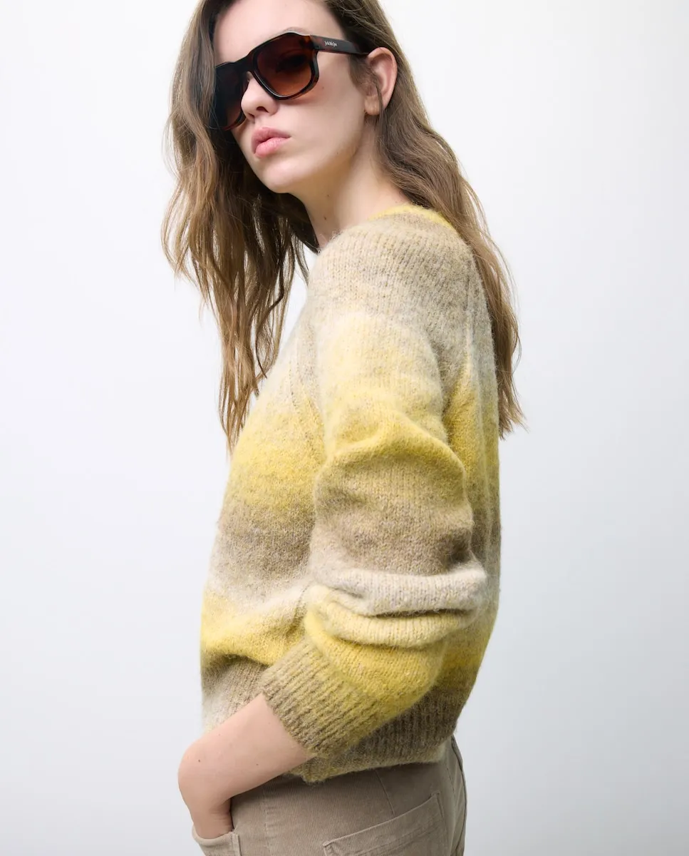 Женский джемпер с градиентным круглым вырезом Tintoretto, желто-оранжевый
Женский джемпер с градиентным круглым вырезом Tintoretto, желто-оранжевый