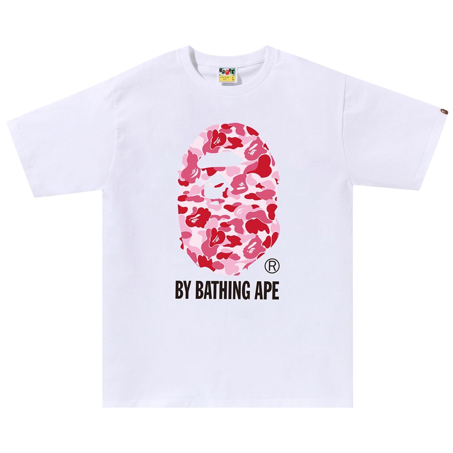 Футболка BAPE ABC Camo By Bathing Ape, цвет Белый/Розовый
Футболка BAPE ABC Camo By Bathing Ape, цвет Белый/Розовый