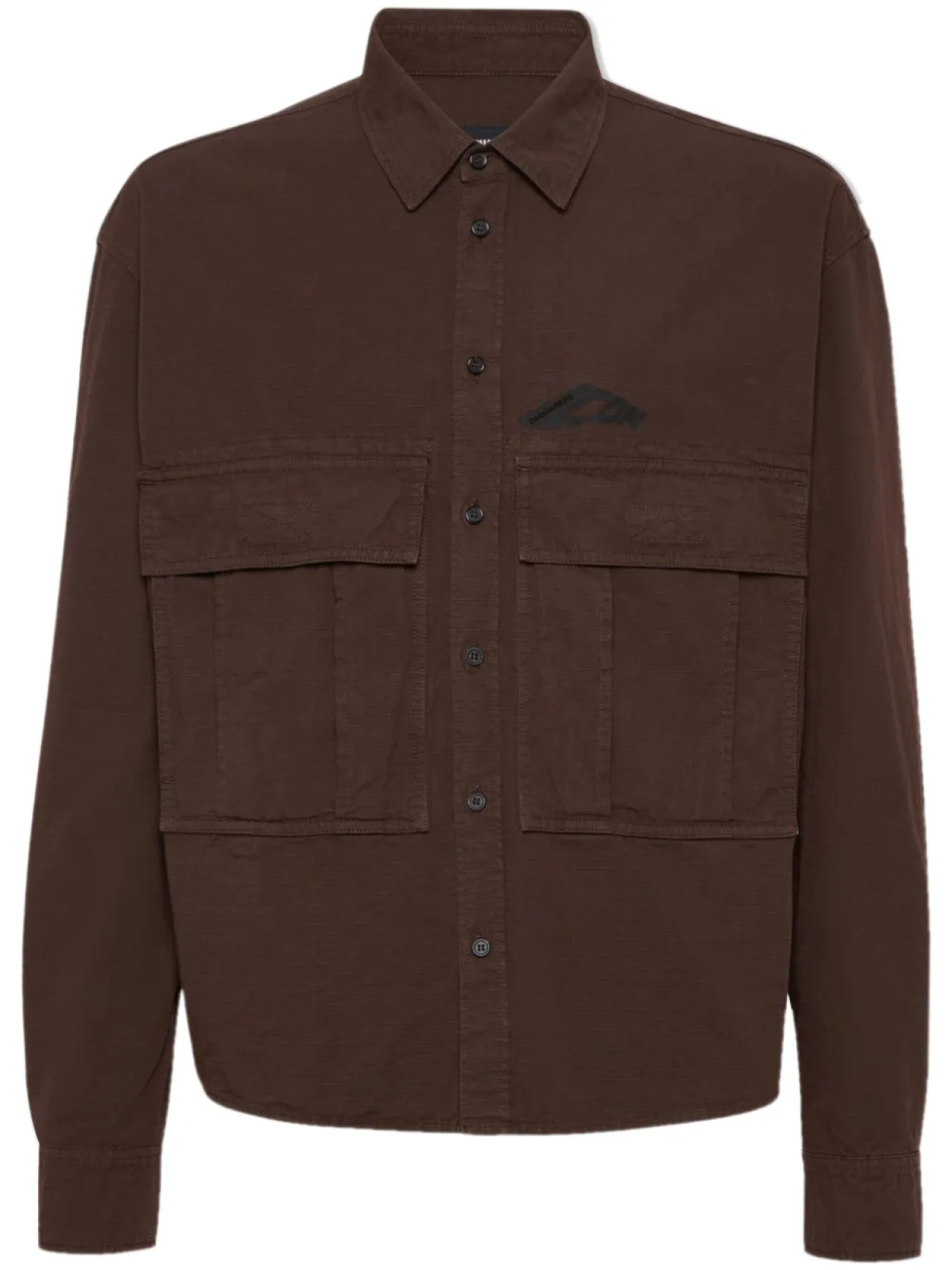 DSQUARED2 рубашка с принтом Icon, коричневый
DSQUARED2 рубашка с принтом Icon, коричневый