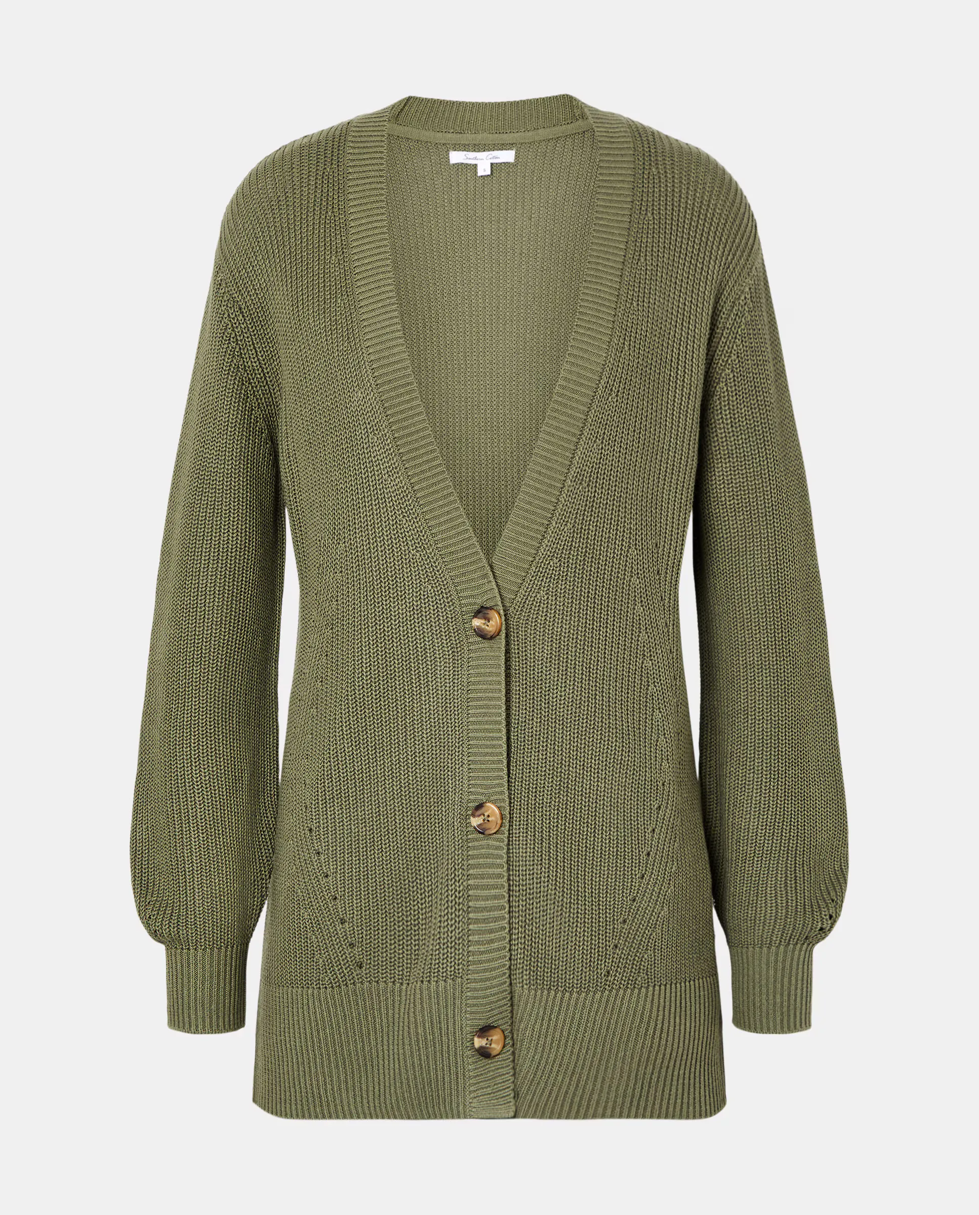 Женский однотонный вязаный кардиган Southern Cotton, зеленый
Женский однотонный вязаный кардиган Southern Cotton, зеленый