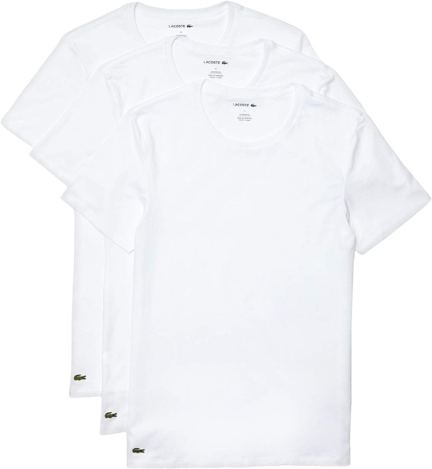 Комплект из 3 футболок Slim Fit Essential с круглым вырезом Lacoste, белый
Комплект из 3 футболок Slim Fit Essential с круглым вырезом Lacoste, белый