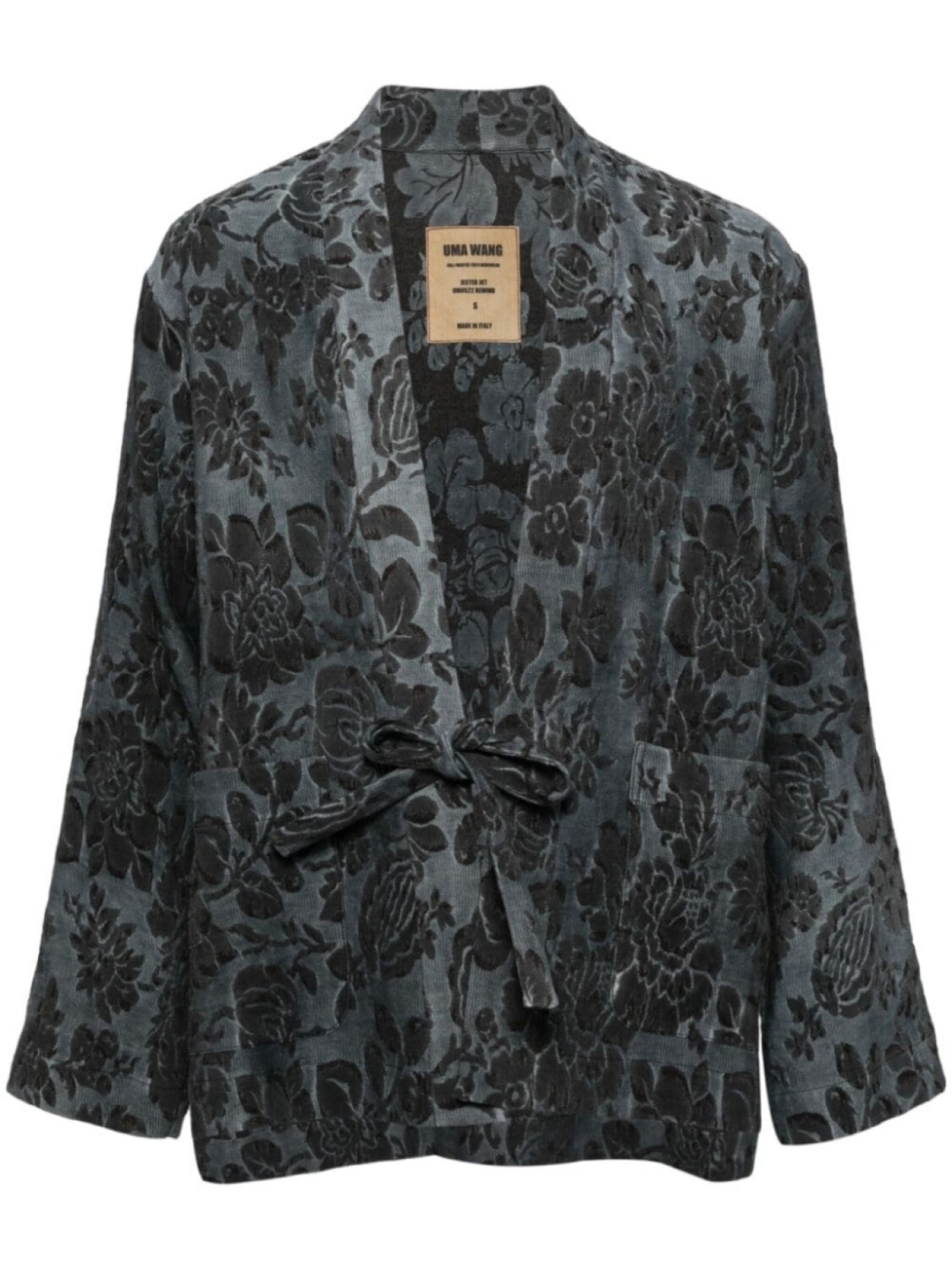 Uma Wang жаккардовый жакет, синий 
Uma Wang жаккардовый жакет, синий