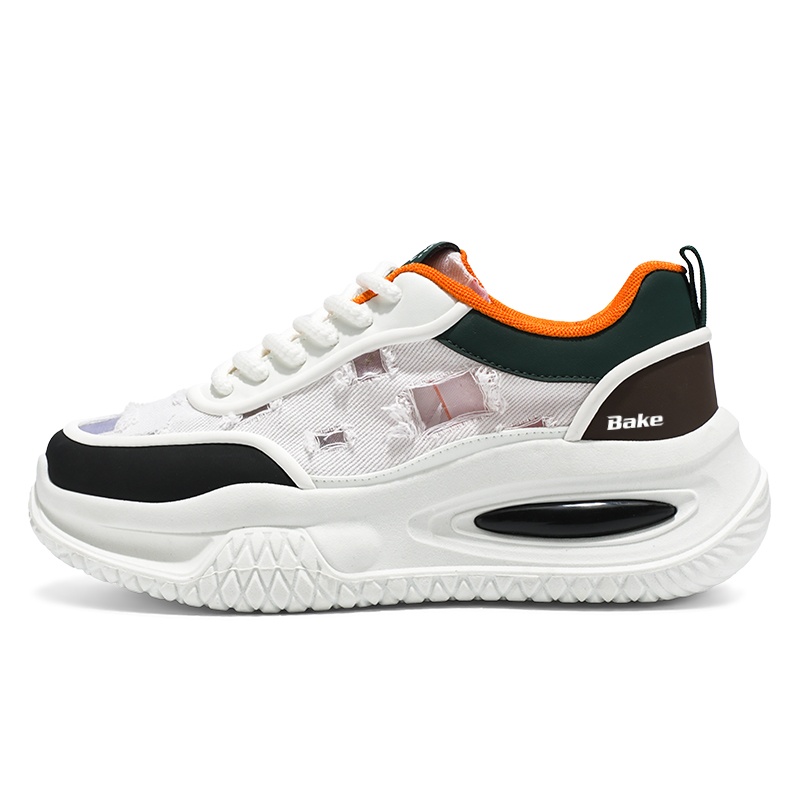 BAKE Амортизирующие противоскользящие дышащие низкие повседневные кроссовки мужские бело-оранжевые, цвет White Orange
BAKE Амортизирующие противоскользящие дышащие низкие повседневные кроссовки мужские бело-оранжевые, цвет White Orange