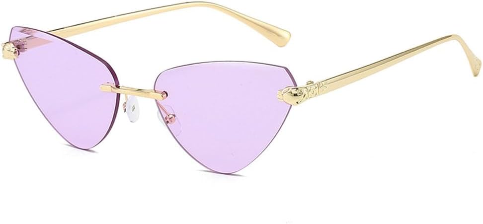 Модные солнцезащитные очки треугольной формы «кошачий глаз» для женщин, роскошные, без оправы, черные, элегантные, стильные, с защитой от УФ-излучения UV400 TKKTLLT, Gold Purple
Модные солнцезащитные очки треугольной формы «кошачий глаз» для женщин, роскошные, без оправы, черные, элегантные, стильные, с защитой от УФ-излучения UV400 TKKTLLT, Gold Purple
