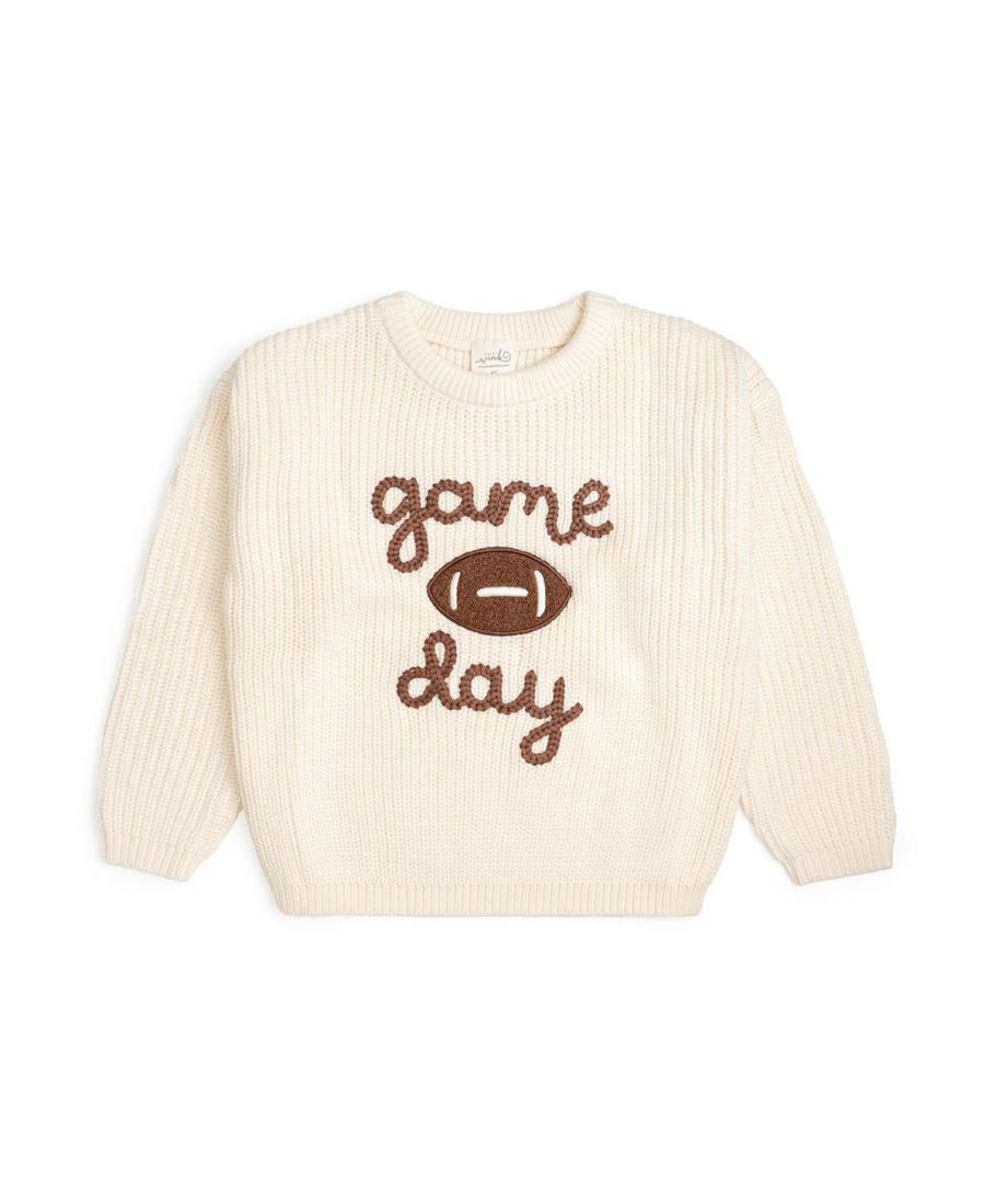 Вязаный свитер для девочек-малышек для игрового дня Sweet Wink, Natural
Вязаный свитер для девочек-малышек для игрового дня Sweet Wink, Natural