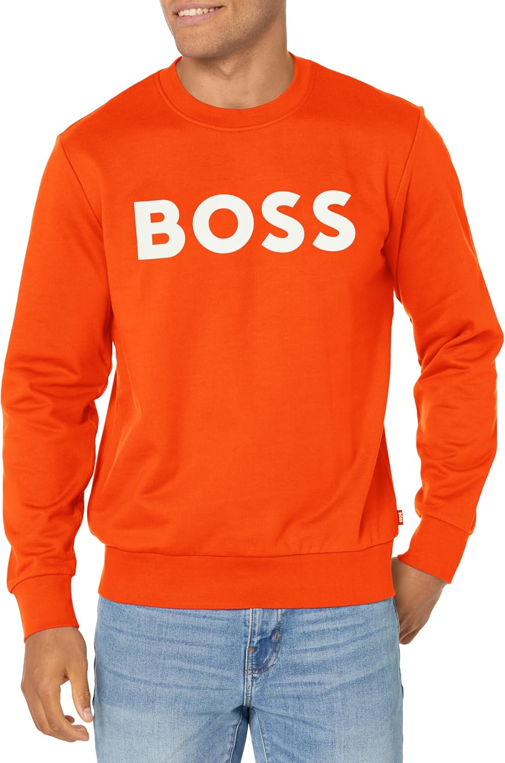 BOSS Bold Logo Спортивный свитшот из френч-терри, Orange.Com
BOSS Bold Logo Спортивный свитшот из френч-терри, Orange.Com