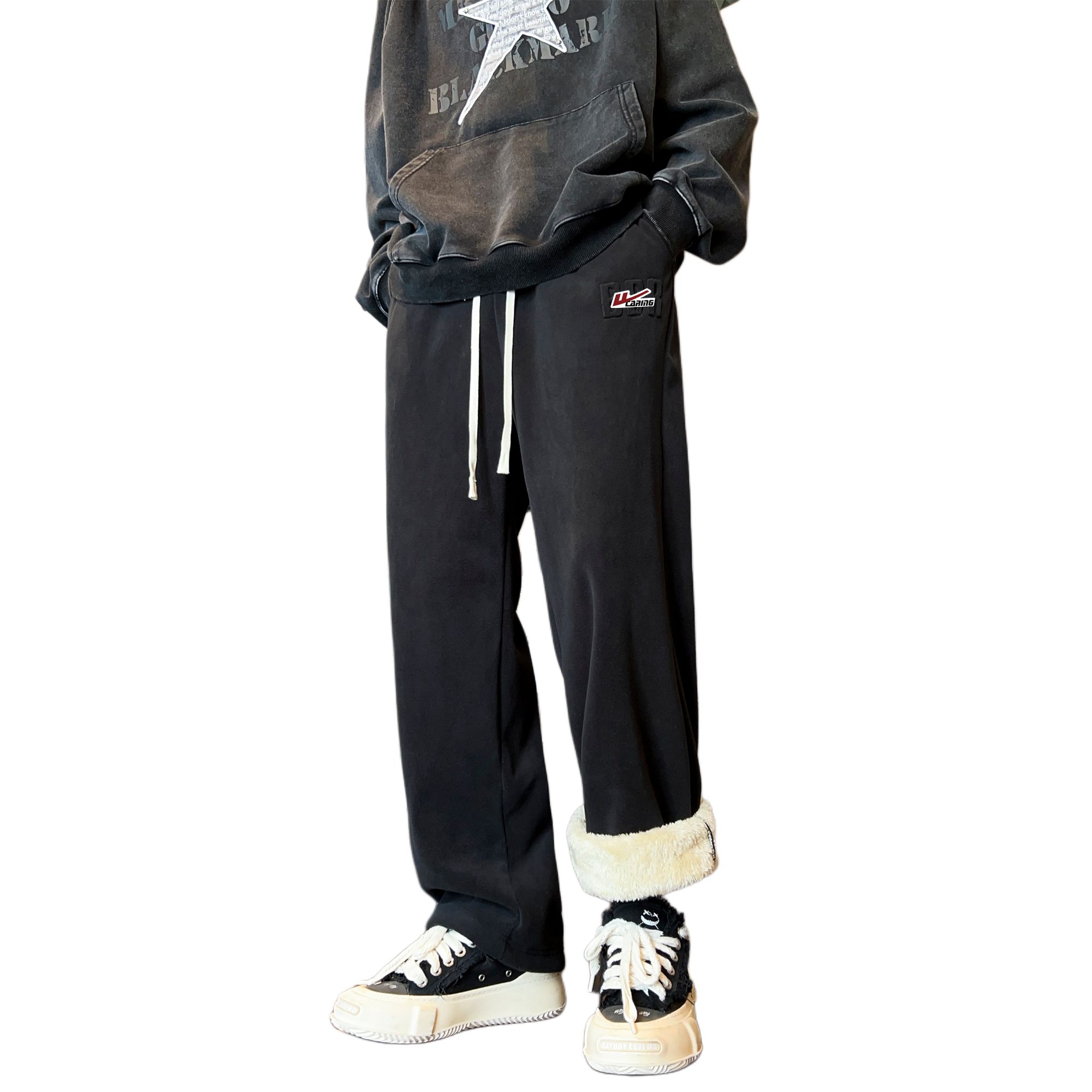 Хлопковые брюки Unisex утепленные прямого кроя WARRIOR, черный (thickened sherpa lining diy badge)
Хлопковые брюки Unisex утепленные прямого кроя WARRIOR, черный (thickened sherpa lining diy badge)