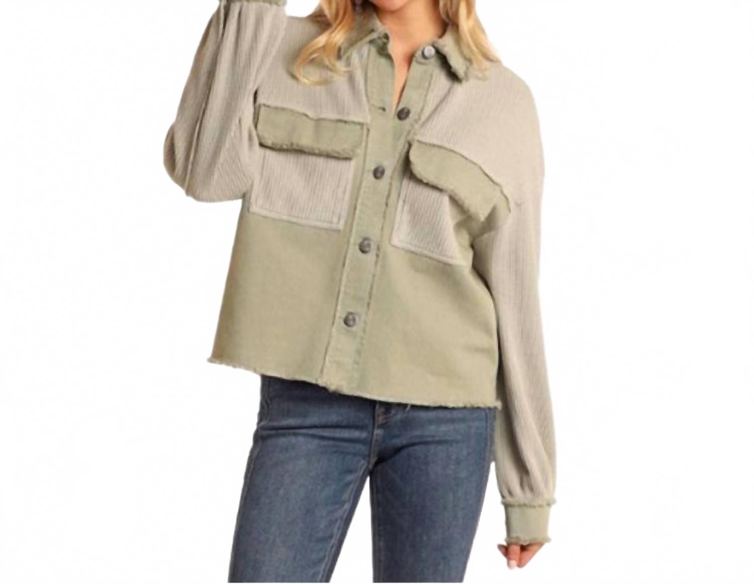 Вафельный топ с пуговицами «Кончо» цвета нефрита Rock & Roll Denim, Jade 
Вафельный топ с пуговицами «Кончо» цвета нефрита Rock & Roll Denim, Jade