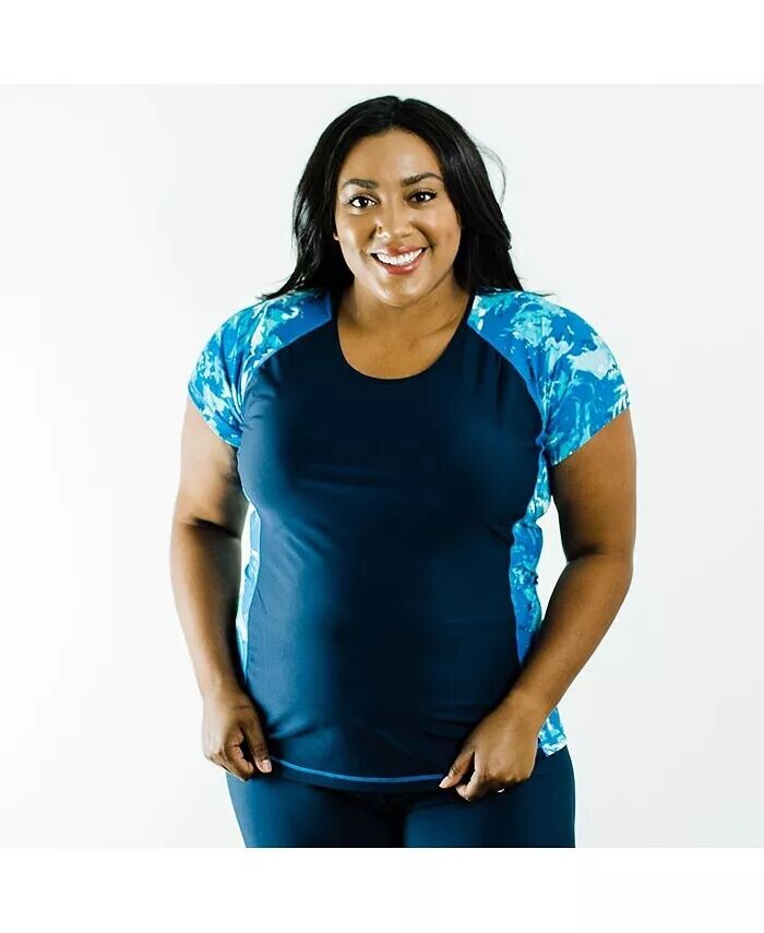 Свободный топ для плавания Adele больших размеров Calypsa, синий
Свободный топ для плавания Adele больших размеров Calypsa, синий