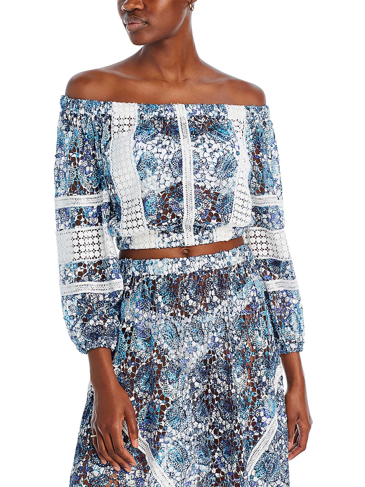 Женское кружевное платье с открытыми плечами, укороченное Ramy Brook, цвет poolside printed lace
Женское кружевное платье с открытыми плечами, укороченное Ramy Brook, цвет poolside printed lace