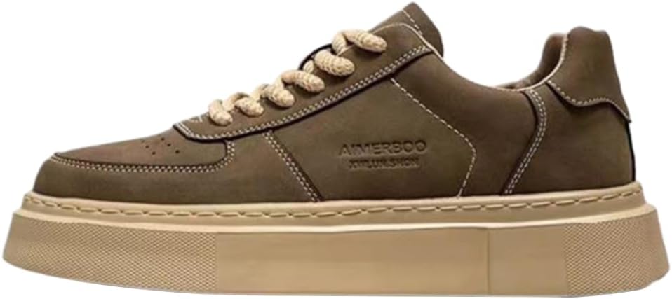 Мужские массивные ретро кроссовки из двух цветов, кожаные, удобные, повседневные, легкие, на толстой подошве, низкие Lexamen, коричневый
Мужские массивные ретро кроссовки из двух цветов, кожаные, удобные, повседневные, легкие, на толстой подошве, низкие Lexamen, коричневый