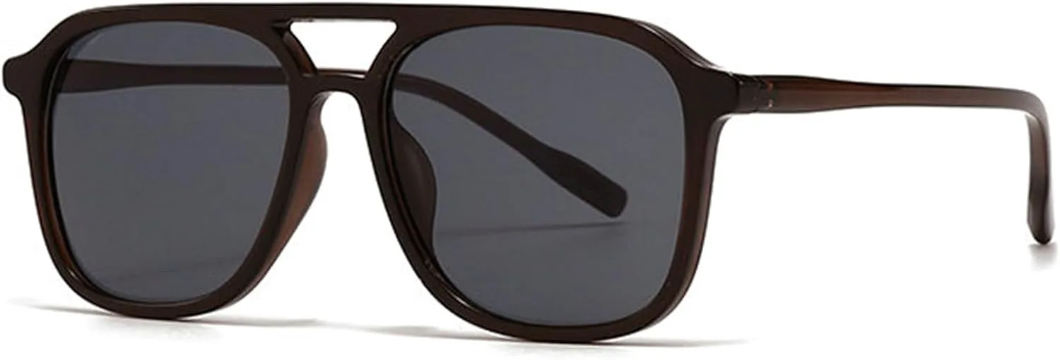 Willochra Модные солнцезащитные очки-пилот большого размера для женщин, с двойной перемычкой, ретро-стиль, квадратные, черные, с защитой от УФ-излучения UV400, C4
Willochra Модные солнцезащитные очки-пилот большого размера для женщин, с двойной перемычкой, ретро-стиль, квадратные, черные, с защитой от УФ-излучения UV400, C4