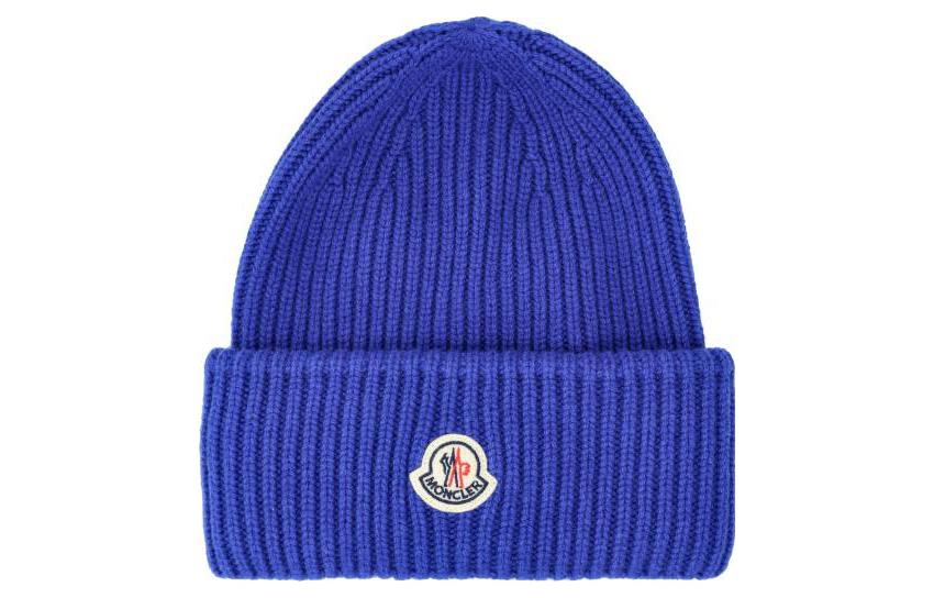 Moncler Ребристая вязаная шапка с логотипом, Blue
Moncler Ребристая вязаная шапка с логотипом, Blue