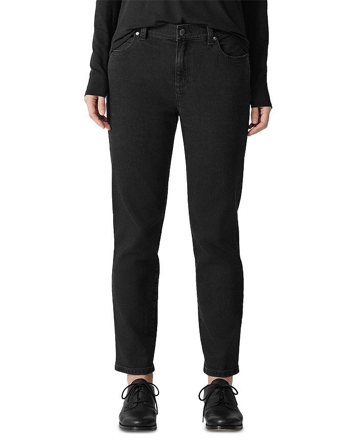 Черные зауженные джинсы до щиколотки с высокой посадкой Eileen Fisher, черный
Черные зауженные джинсы до щиколотки с высокой посадкой Eileen Fisher, черный