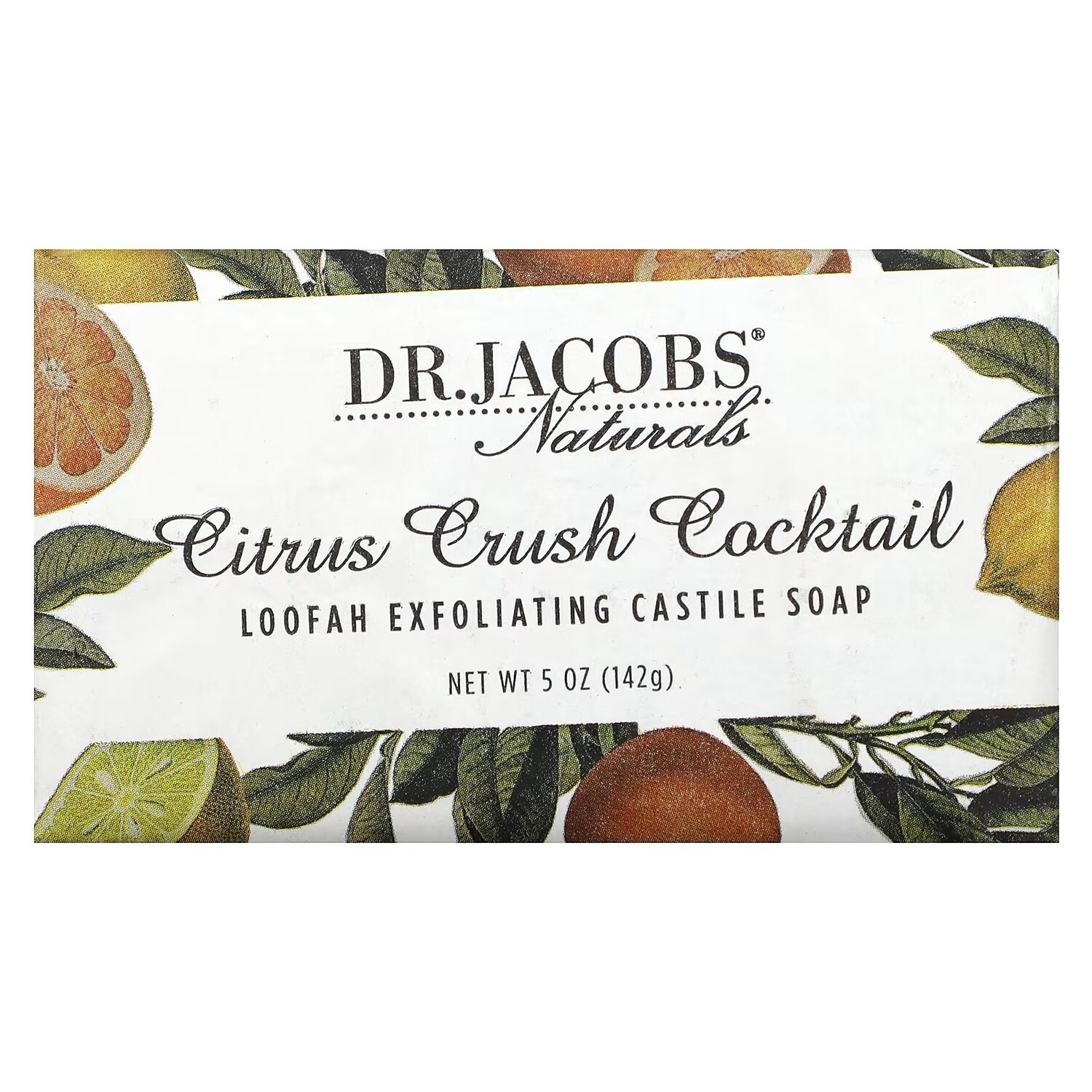 Jacobs Naturals Loofah Отшелушивающее кастильское мыло Citrus Crush Cocktail, 5 унций (142 г) Dr. Jacobs Naturals
Jacobs Naturals Loofah Отшелушивающее кастильское мыло Citrus Crush Cocktail, 5 унций (142 г) Dr. Jacobs Naturals