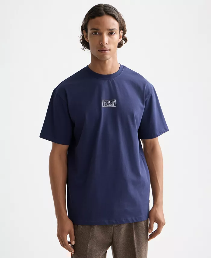 Мужская футболка Relaxed Fit с вышитым рисунком в технике крестик Scotch & Soda, синий
Мужская футболка Relaxed Fit с вышитым рисунком в технике крестик Scotch & Soda, синий