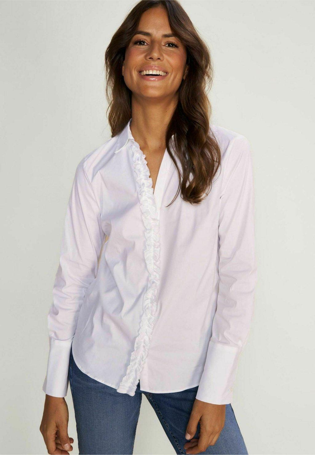 Блузка на пуговицах SYBEL Mos Mosh, белый
Блузка на пуговицах SYBEL Mos Mosh, белый