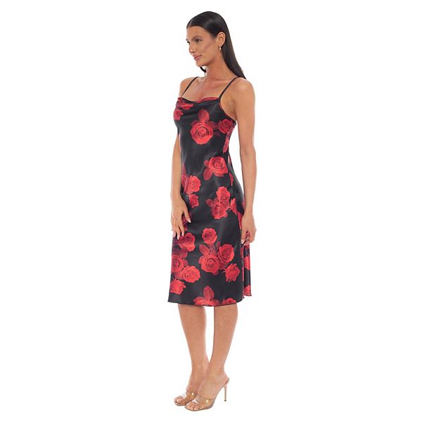Женское платье-миди из сатина с принтом Bebe, Black Rose
Женское платье-миди из сатина с принтом Bebe, Black Rose