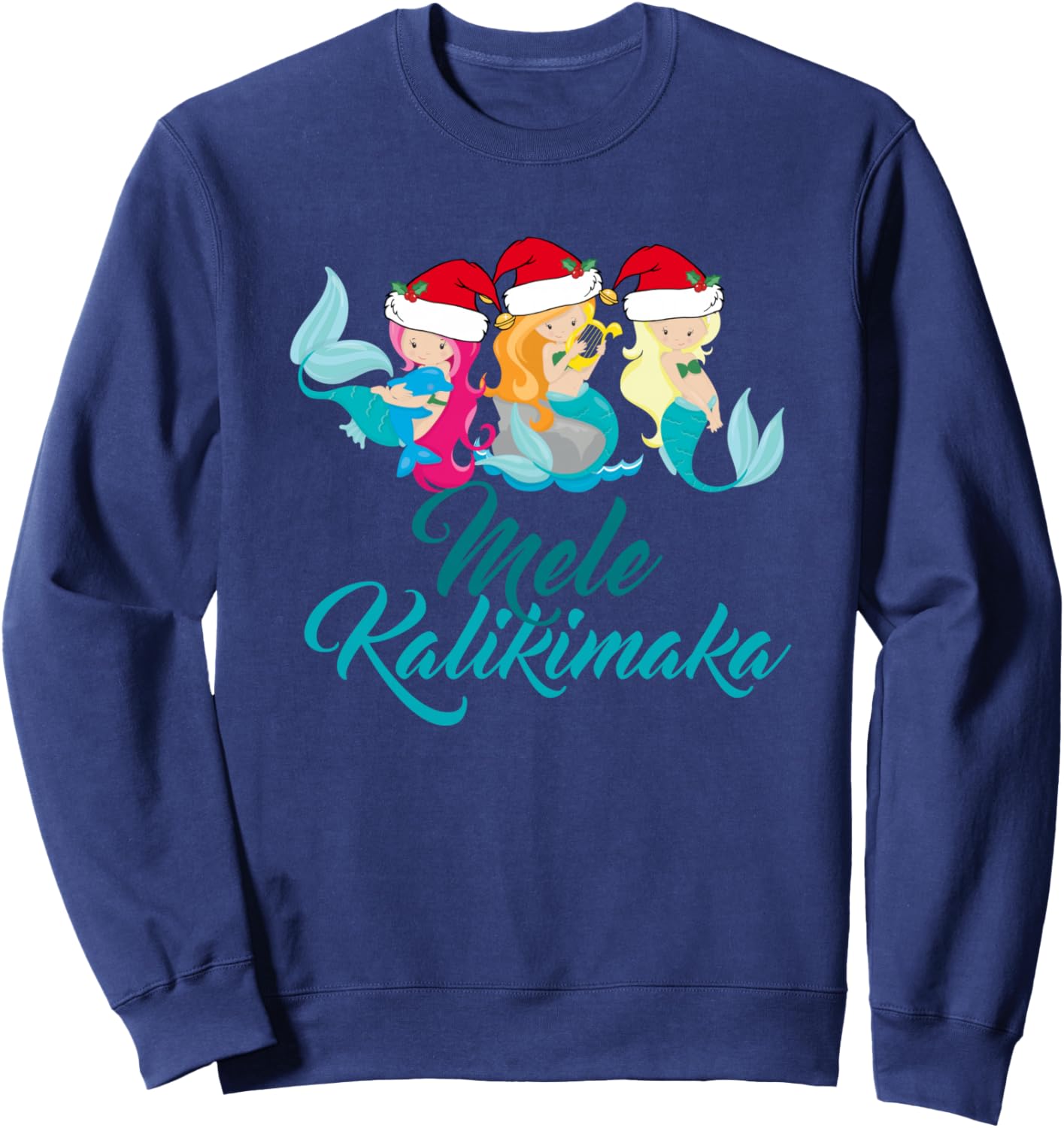 Милая рождественская пляжная толстовка с изображением русалки Mele Kalikimaka Epic Love Designs, темно-синий
Милая рождественская пляжная толстовка с изображением русалки Mele Kalikimaka Epic Love Designs, темно-синий