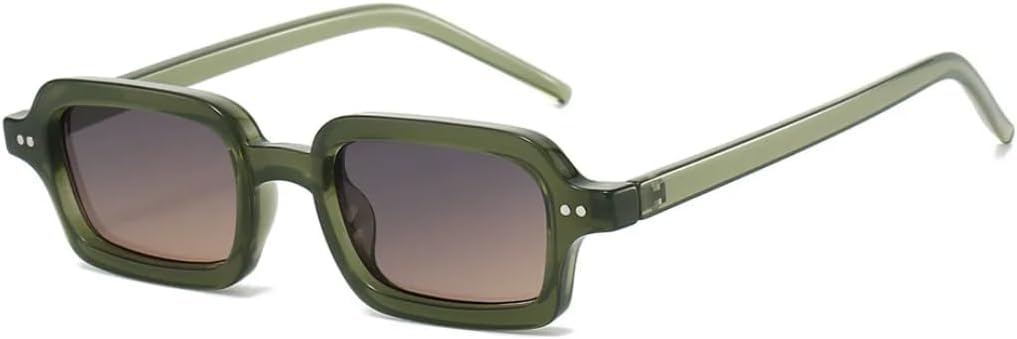 Модные маленькие квадратные солнцезащитные очки для женщин, желейного цвета, повседневные, с защитой от УФ-излучения UV400 и заклепками, для путешествий и фотосъемки TVTBBVV, Green Gray
Модные маленькие квадратные солнцезащитные очки для женщин, желейного цвета, повседневные, с защитой от УФ-излучения UV400 и заклепками, для путешествий и фотосъемки TVTBBVV, Green Gray