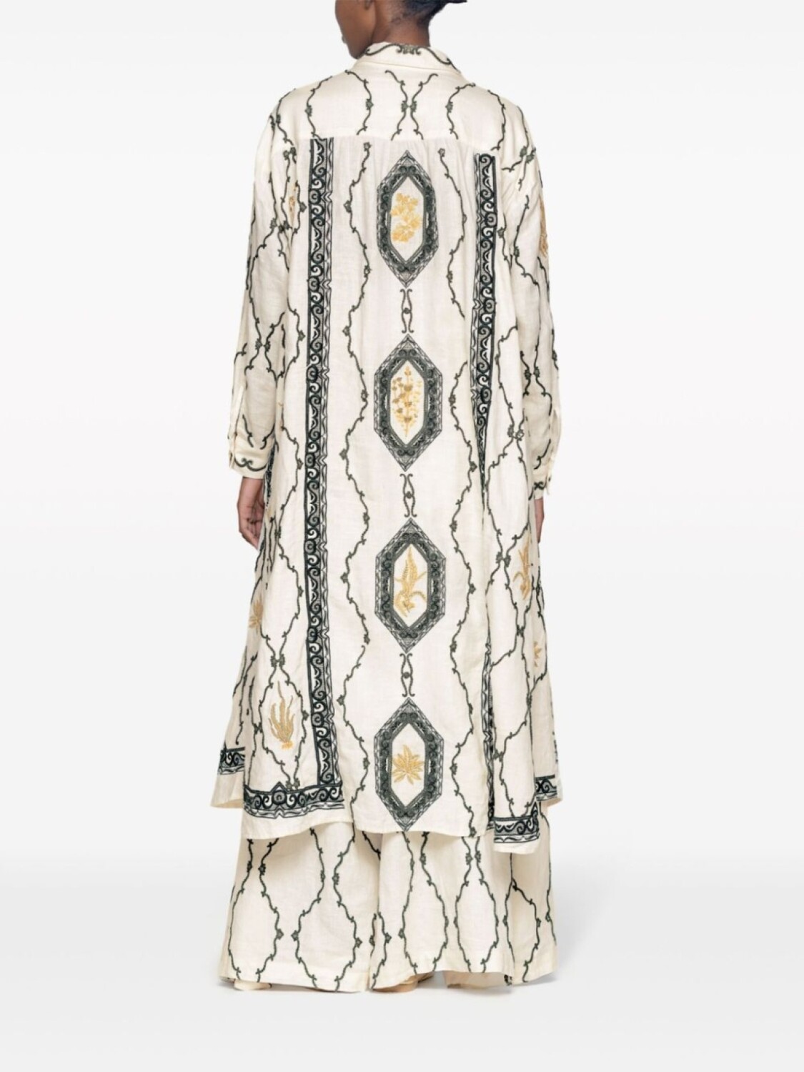 Agua By Agua Bendita рубашка макси Frida Calado, белый
Agua By Agua Bendita рубашка макси Frida Calado, белый