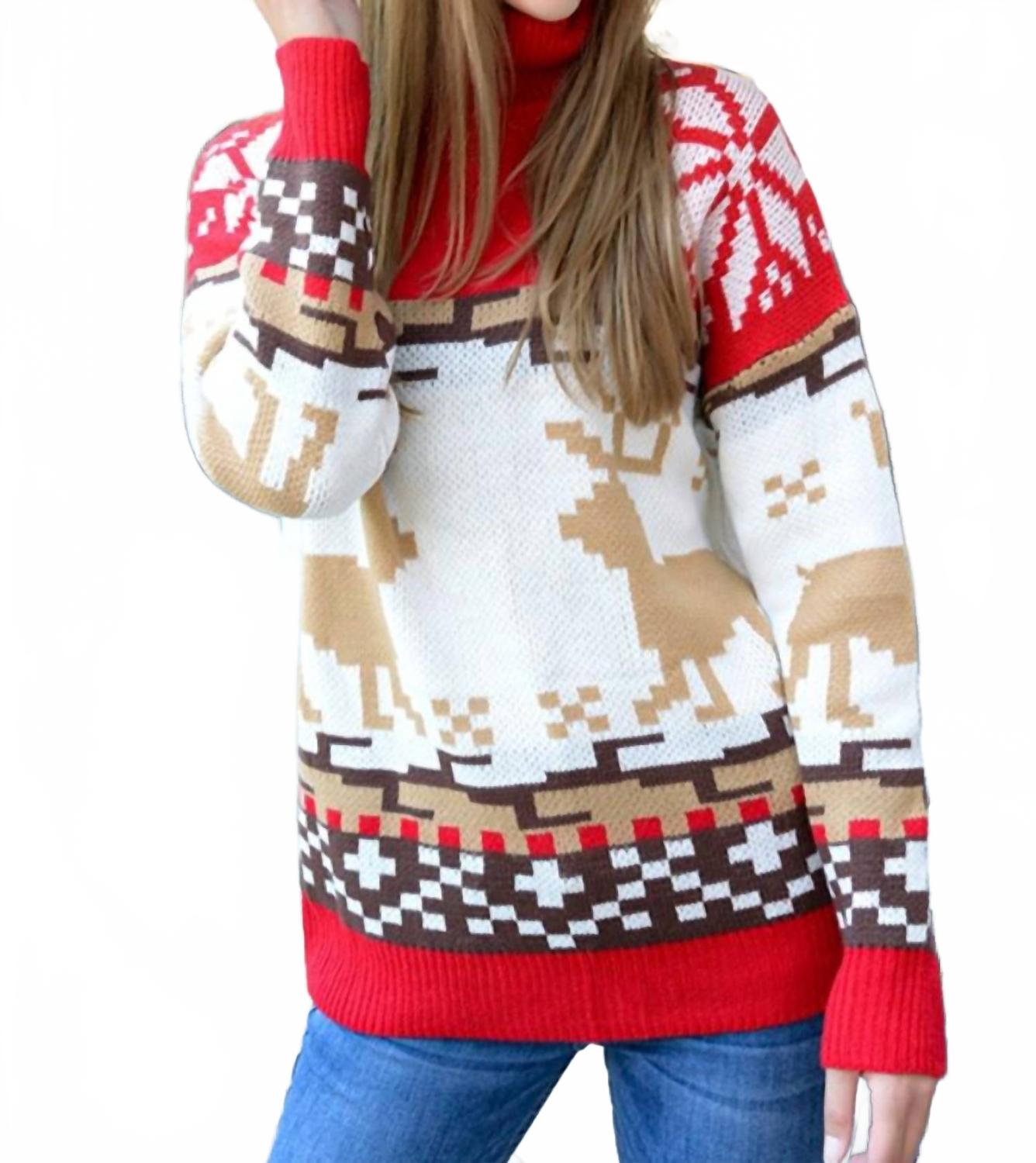 Рождественский красный водолазка ESLEY COLLECTION
Рождественский красный водолазка ESLEY COLLECTION