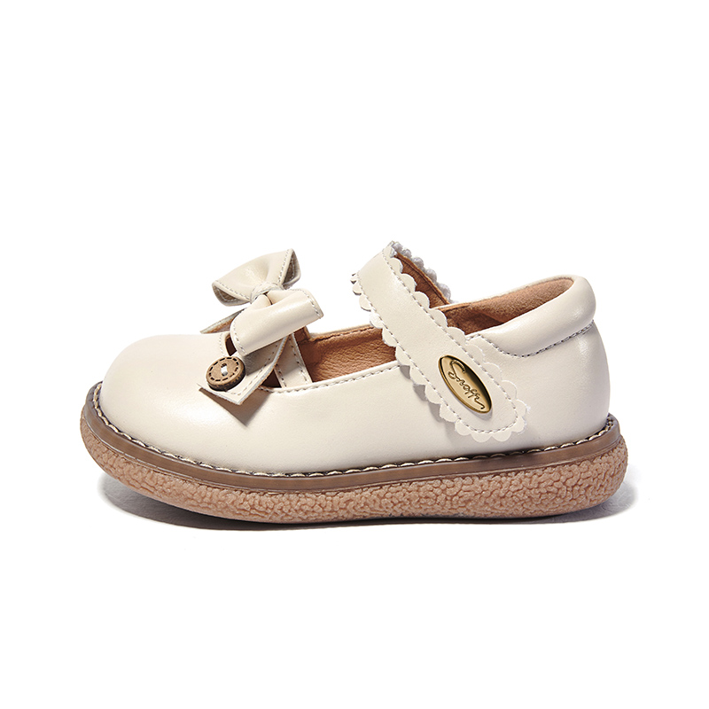 Нескользящие износостойкие низкие детские кожаные туфли для детей Snoffy, слоновая кость
Нескользящие износостойкие низкие детские кожаные туфли для детей Snoffy, слоновая кость