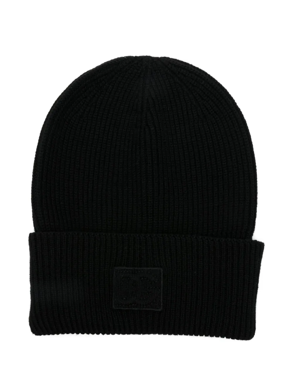Шапка-бини из ребристой шерсти DOLCE & GABBANA, черный 
Шапка-бини из ребристой шерсти DOLCE & GABBANA, черный
