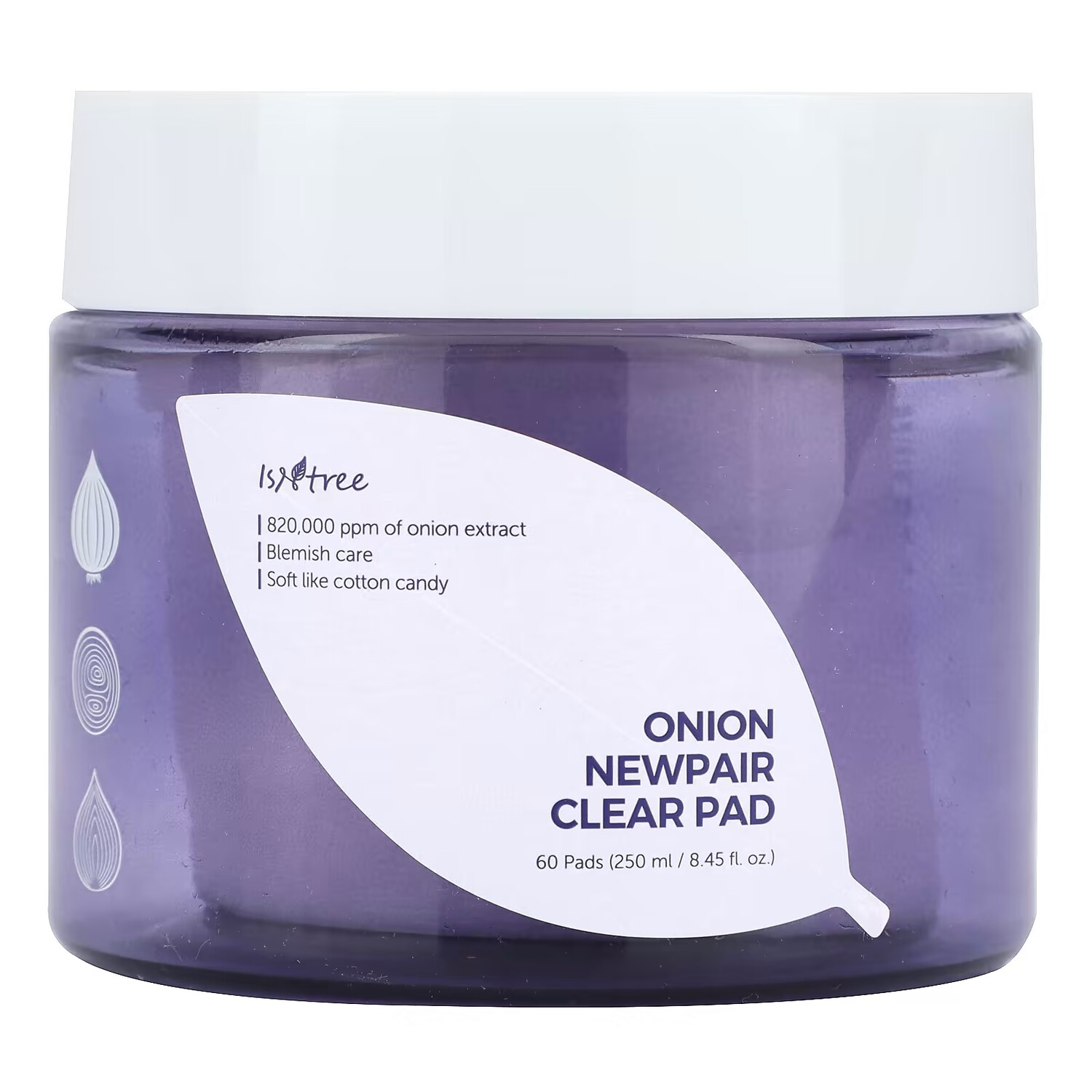 Пэды ISNtree Onion Newpair Clear Pad, 60 штук
Пэды ISNtree Onion Newpair Clear Pad, 60 штук