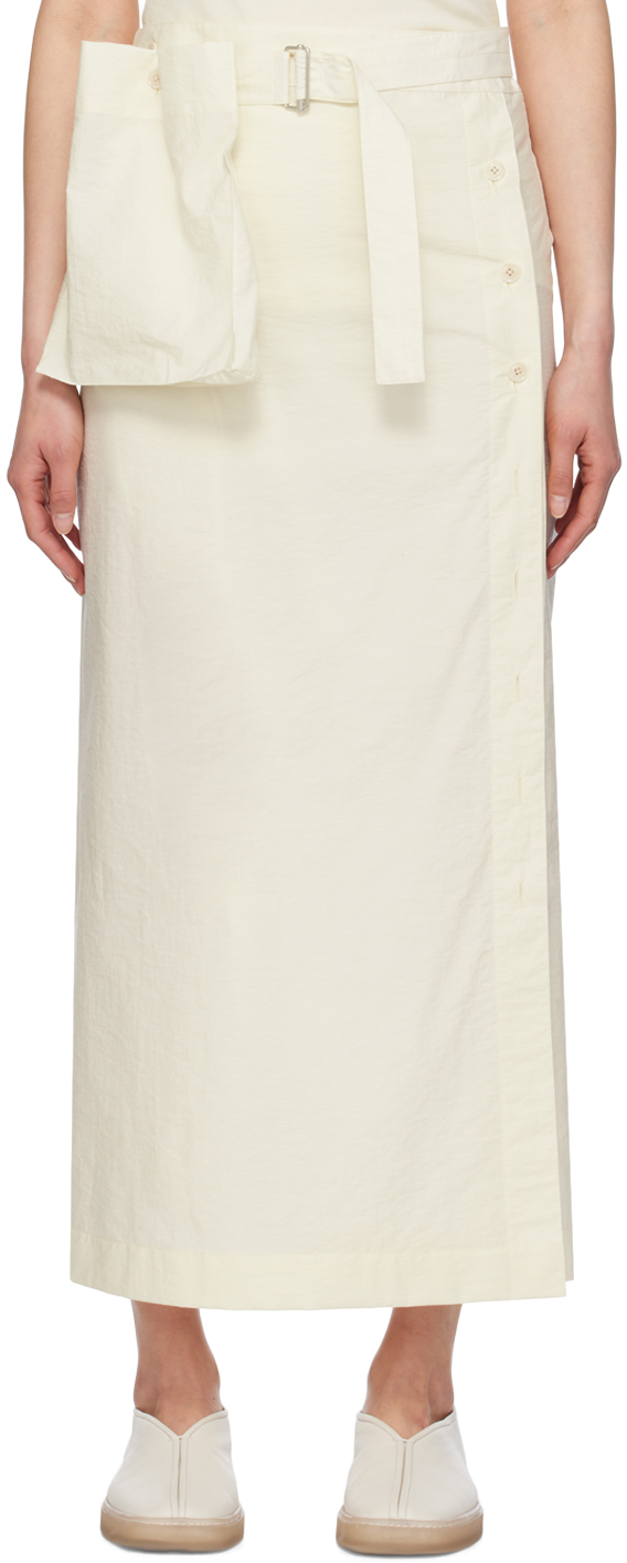 Желтая юбка-миди с запахом LEMAIRE
Желтая юбка-миди с запахом LEMAIRE