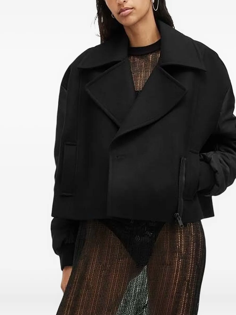 Куртка-бомбер Orla из смесовой шерсти AllSaints, черный
Куртка-бомбер Orla из смесовой шерсти AllSaints, черный