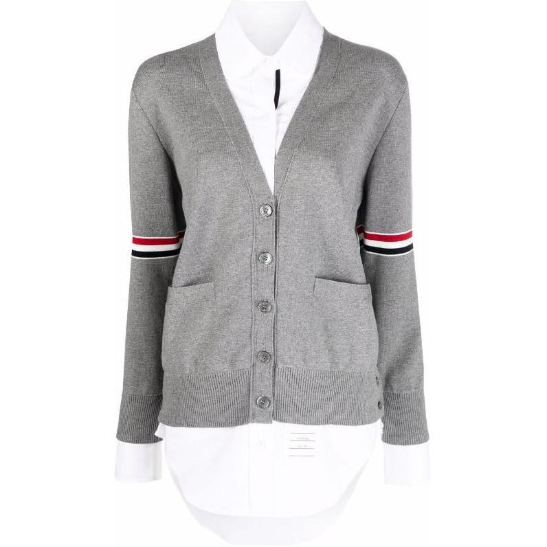 Кардиган с V-образным вырезом THOM BROWNE, серый
Кардиган с V-образным вырезом THOM BROWNE, серый