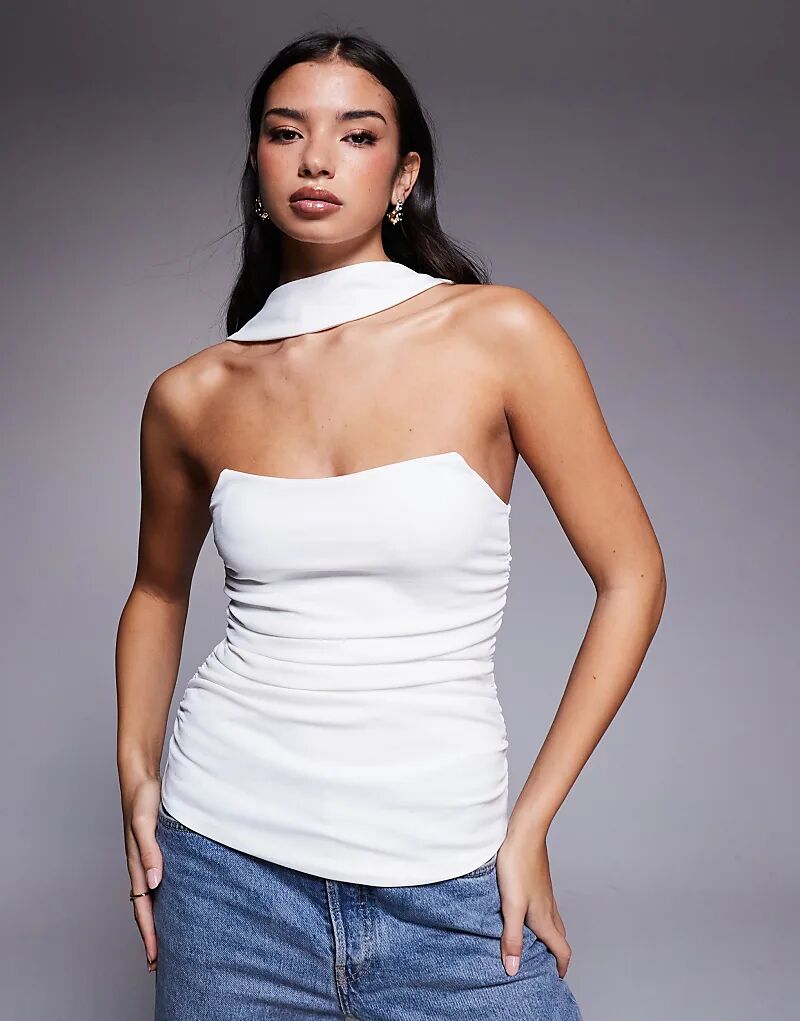 Удлиненный структурированный топ-бандо ASOS DESIGN с шарфом на шее цвета слоновой кости
Удлиненный структурированный топ-бандо ASOS DESIGN с шарфом на шее цвета слоновой кости