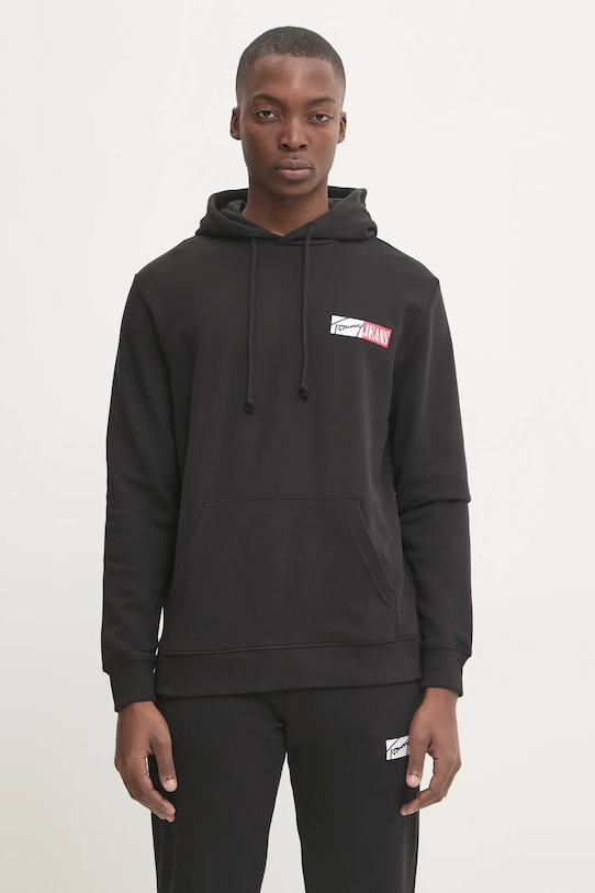 Детская хлопковая толстовка Tommy Jeans, черный
Детская хлопковая толстовка Tommy Jeans, черный