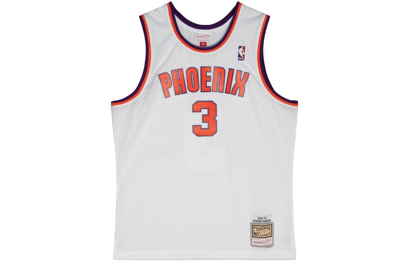 Баскетбольная майка унисекс белая Mitchell Ness
Баскетбольная майка унисекс белая Mitchell Ness