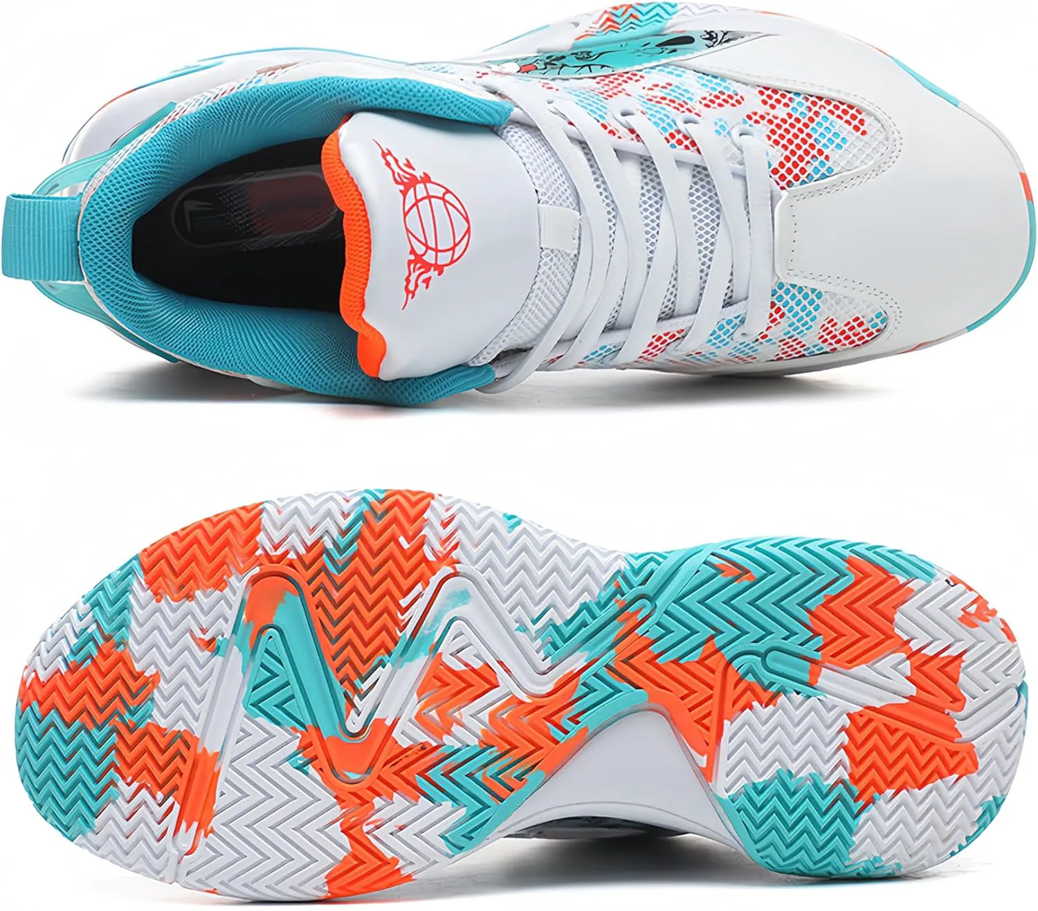 Мужские баскетбольные кроссовки Qiucdzi с противоскользящей подошвой, дышащие, для улицы, модные, с граффити, для спорта, тренировок, бега и ходьбы, зеленый
Мужские баскетбольные кроссовки Qiucdzi с противоскользящей подошвой, дышащие, для улицы, модные, с граффити, для спорта, тренировок, бега и ходьбы, зеленый