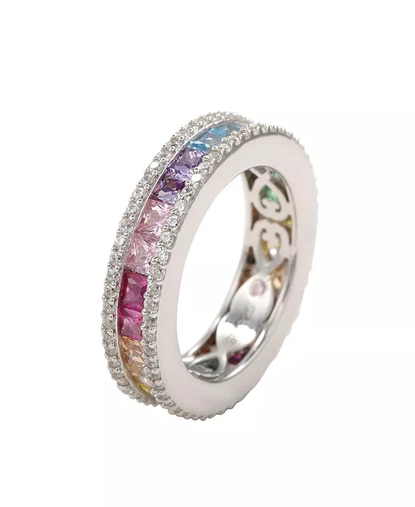 Кольцо Suzy Levian из стерлингового серебра с кубическим цирконием огранки «принцесса» Suzy Levian New York, multicolor
Кольцо Suzy Levian из стерлингового серебра с кубическим цирконием огранки «принцесса» Suzy Levian New York, multicolor