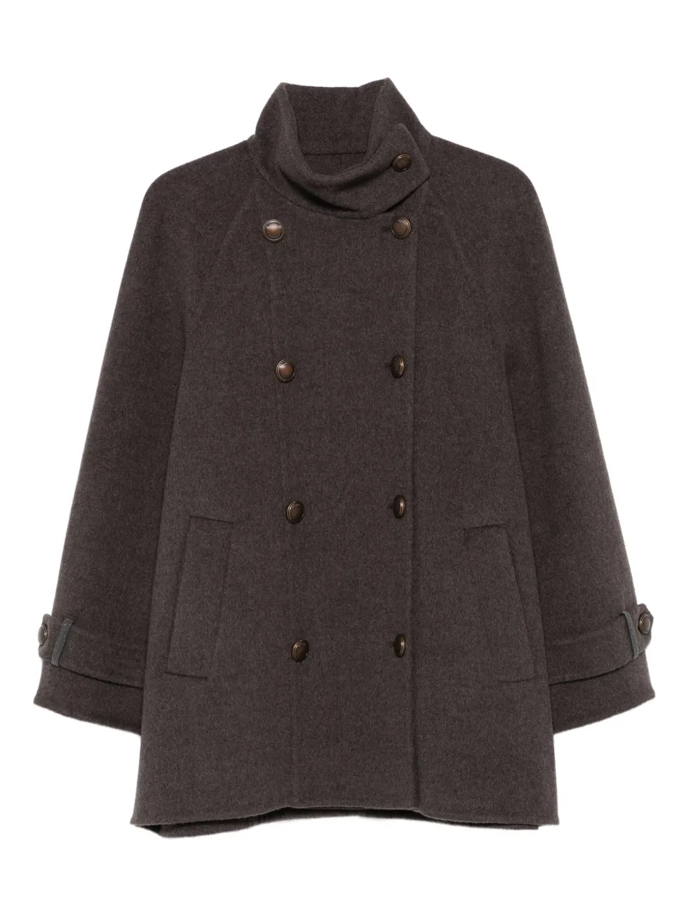 Двубортное пальто на пуговицах Brunello Cucinelli, коричневый
Двубортное пальто на пуговицах Brunello Cucinelli, коричневый
