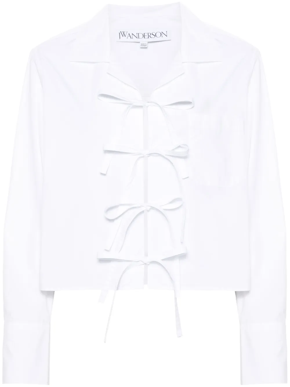 Укороченная рубашка с бантом JW ANDERSON, белый
Укороченная рубашка с бантом JW ANDERSON, белый
