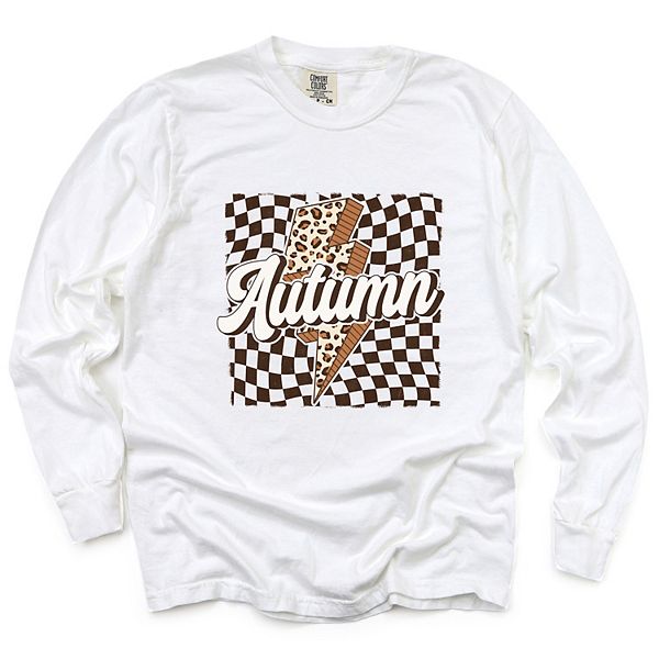 Осенняя молния в клетку - женская футболка с длинным рукавом и принтом, окрашенная в готовом виде Simply Sage Market, White
Осенняя молния в клетку - женская футболка с длинным рукавом и принтом, окрашенная в готовом виде Simply Sage Market, White