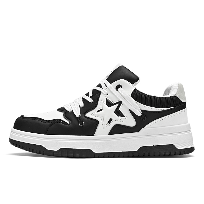 Легкие дышащие поддерживающие низкие скейтбордские кроссовки мужские черно-белые Binary
Легкие дышащие поддерживающие низкие скейтбордские кроссовки мужские черно-белые Binary