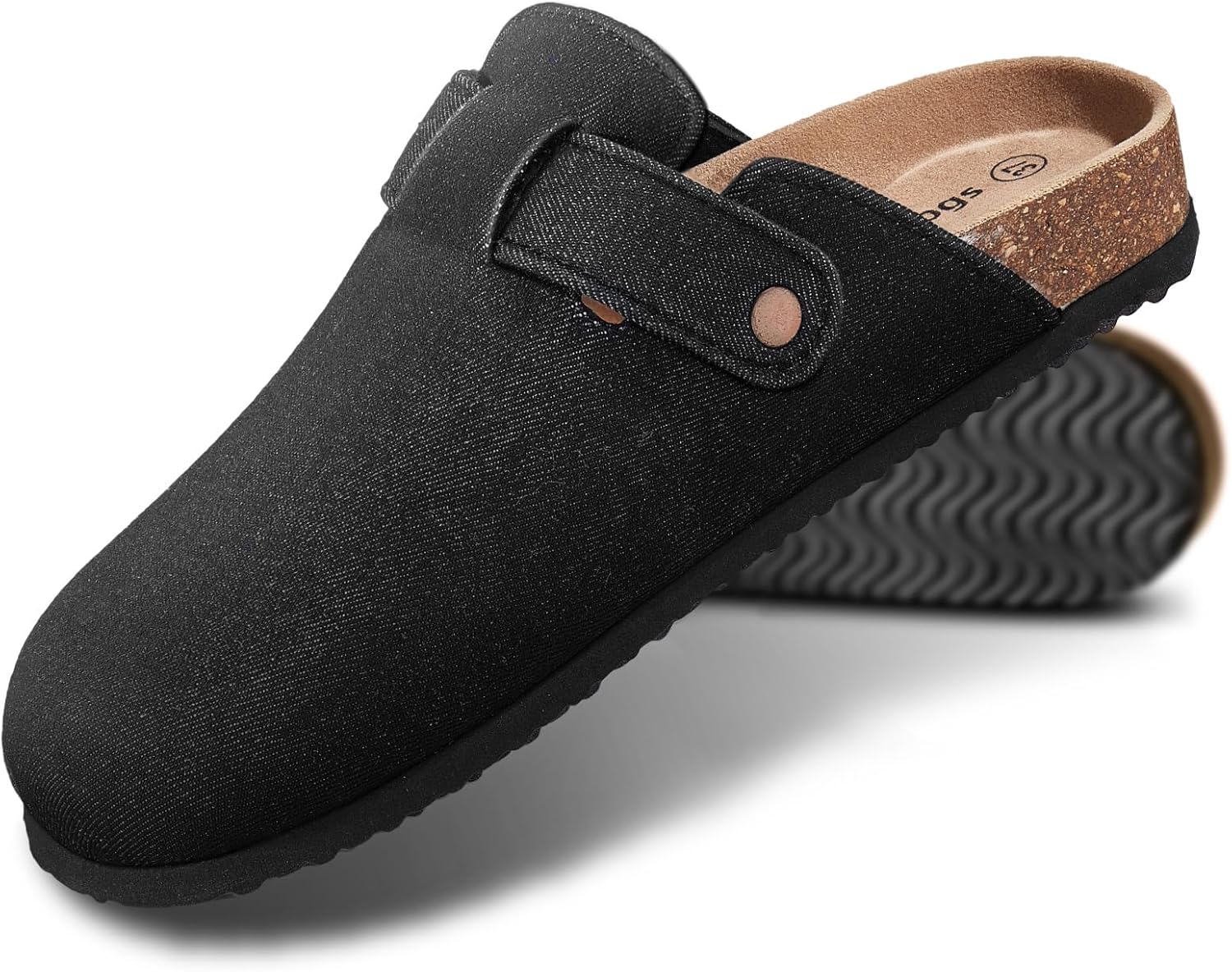 Мужские сабо KEMISANT - удобные замшевые мюли, тапочки-сандалии, обувь для медсестер, унисекс - с мягкой пробковой стелькой, черный
Мужские сабо KEMISANT - удобные замшевые мюли, тапочки-сандалии, обувь для медсестер, унисекс - с мягкой пробковой стелькой, черный