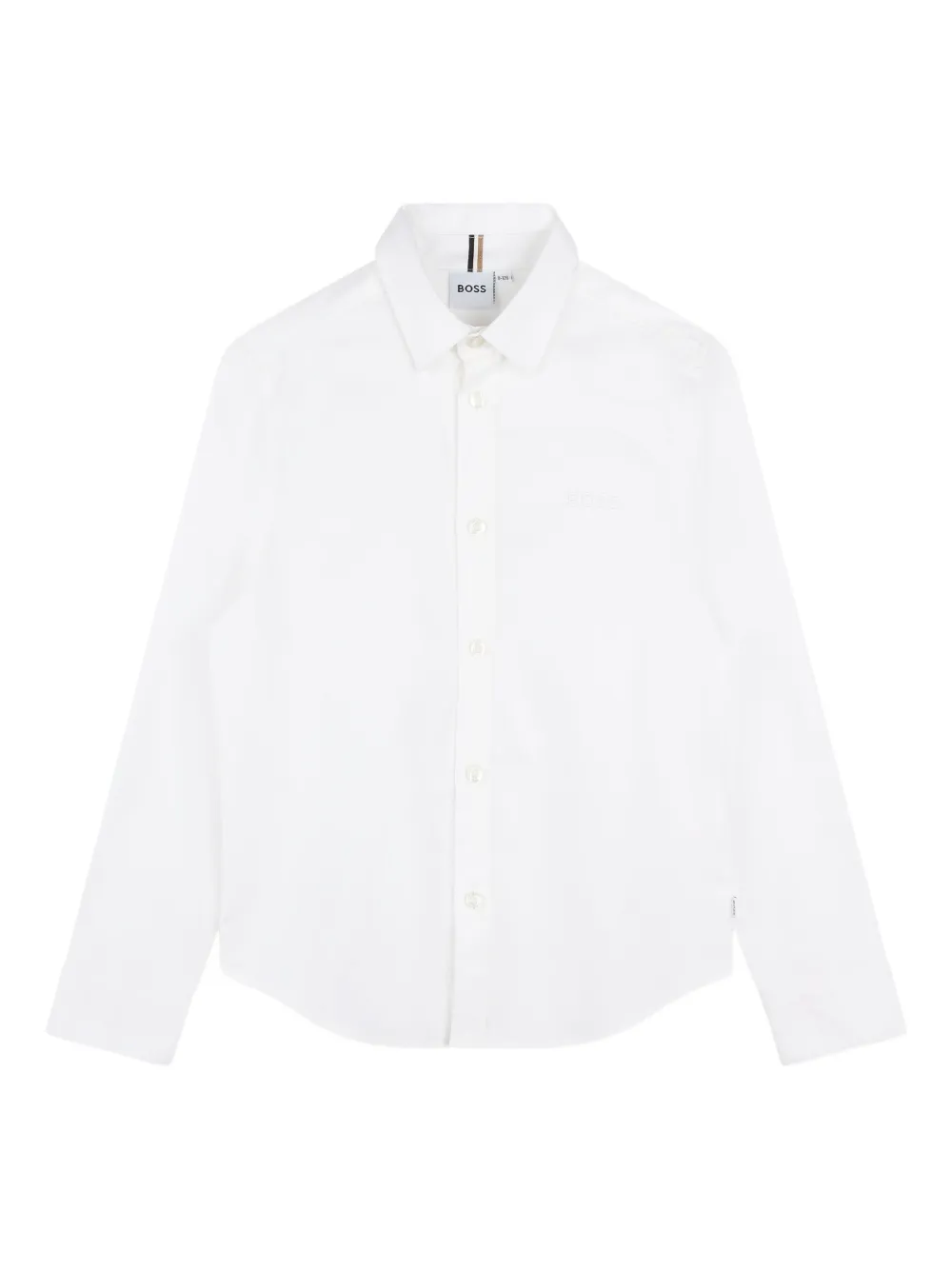 Рубашка с длинными рукавами и вышитым логотипом BOSS Kidswear, белый
Рубашка с длинными рукавами и вышитым логотипом BOSS Kidswear, белый