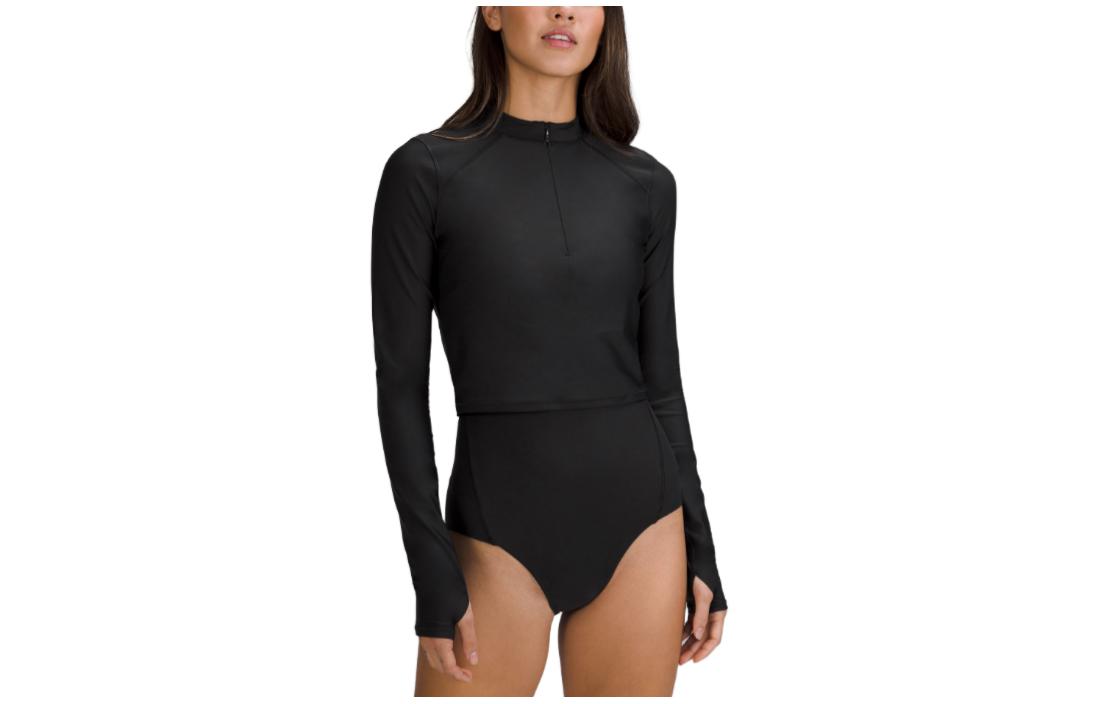 Футболка-кроп Lululemon, черная
Футболка-кроп Lululemon, черная