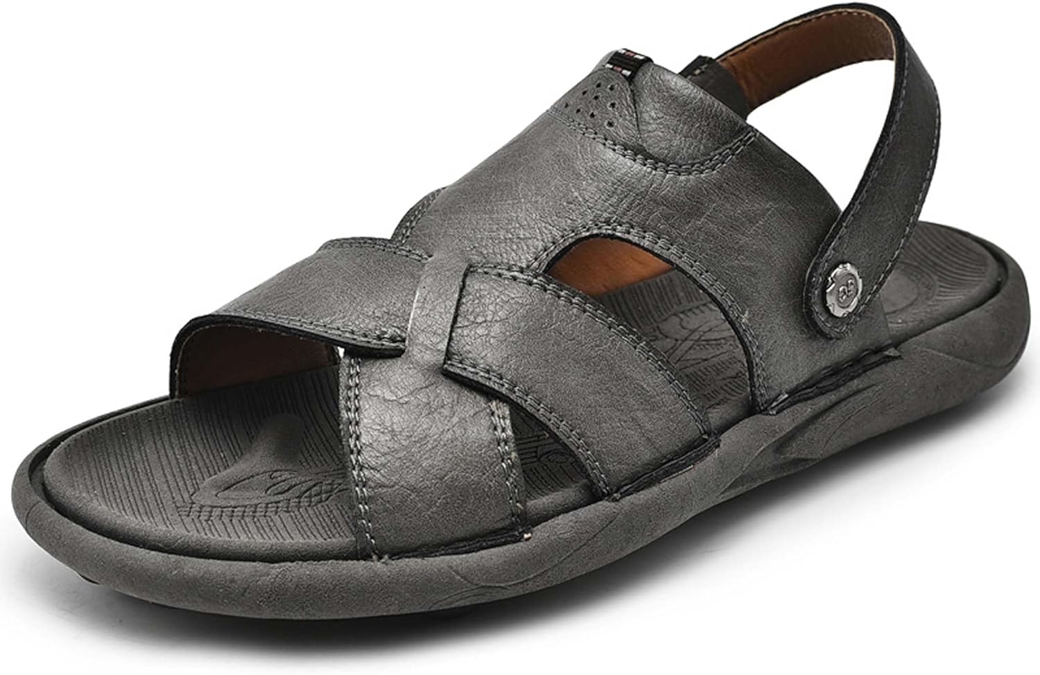 Мужские кожаные сандалии Vtiao, дышащие босоножки, сандалии-тапочки двойного назначения, мягкие, нескользящие, износостойкие, повседневные путешественные сандалии, пляжные сандалии, туристические сандалии, обувь для вождения, прочные, серый
Мужские кожаные сандалии Vtiao, дышащие босоножки, сандалии-тапочки двойного назначения, мягкие, нескользящие, износостойкие, повседневные путешественные сандалии, пляжные сандалии, туристические сандалии, обувь для вождения, прочные, серый