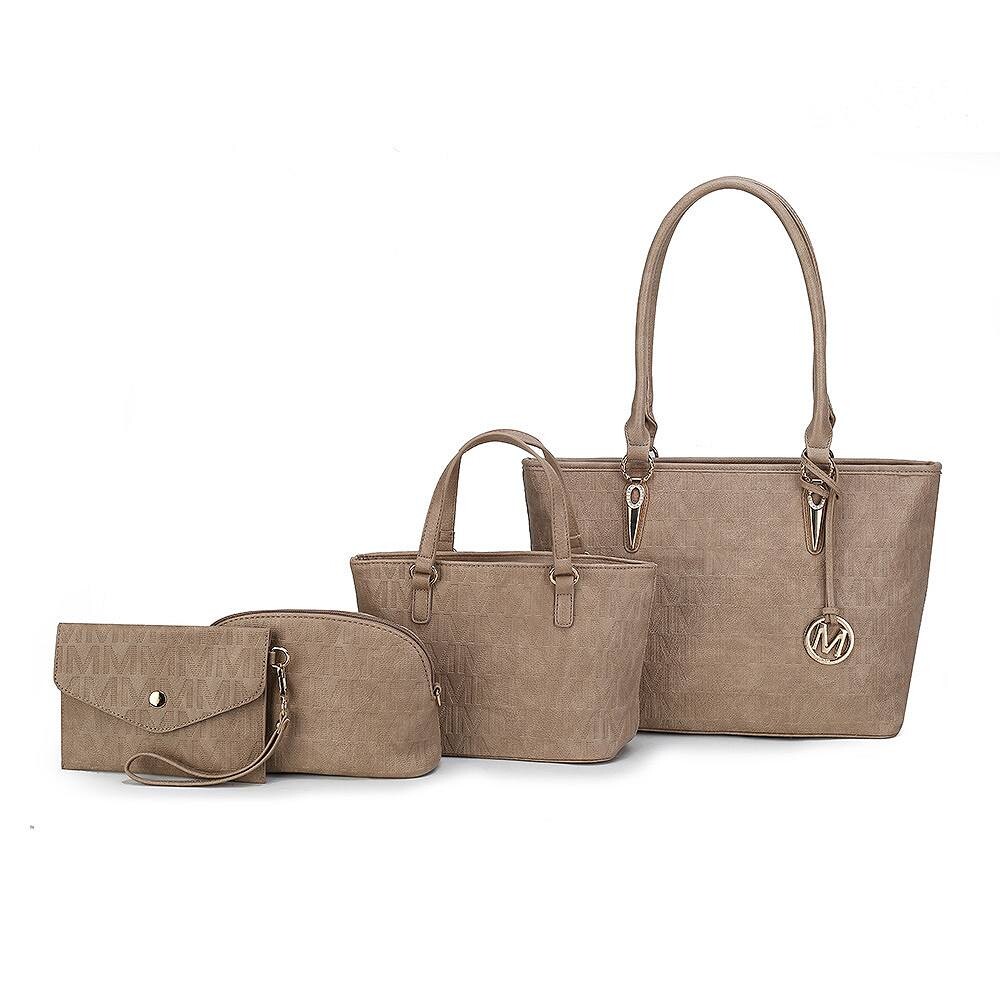 MKF Collection Сумка-тоут Edelyn с тиснением M Signature, набор из 4 предметов от Mia K, цвет Taupe
MKF Collection Сумка-тоут Edelyn с тиснением M Signature, набор из 4 предметов от Mia K, цвет Taupe
